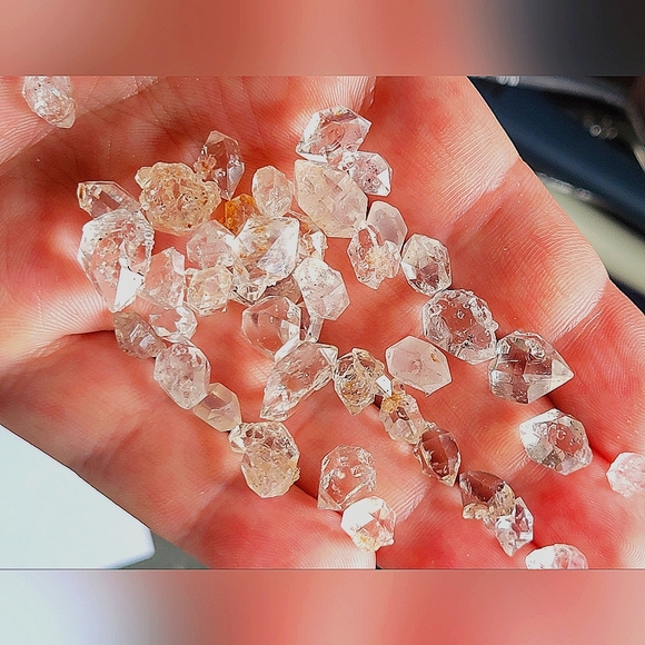 ♡50pcs. Natural Herkimer Diamonds 5-15mm Rough Gemstone ♡ - Picture 4 of 7